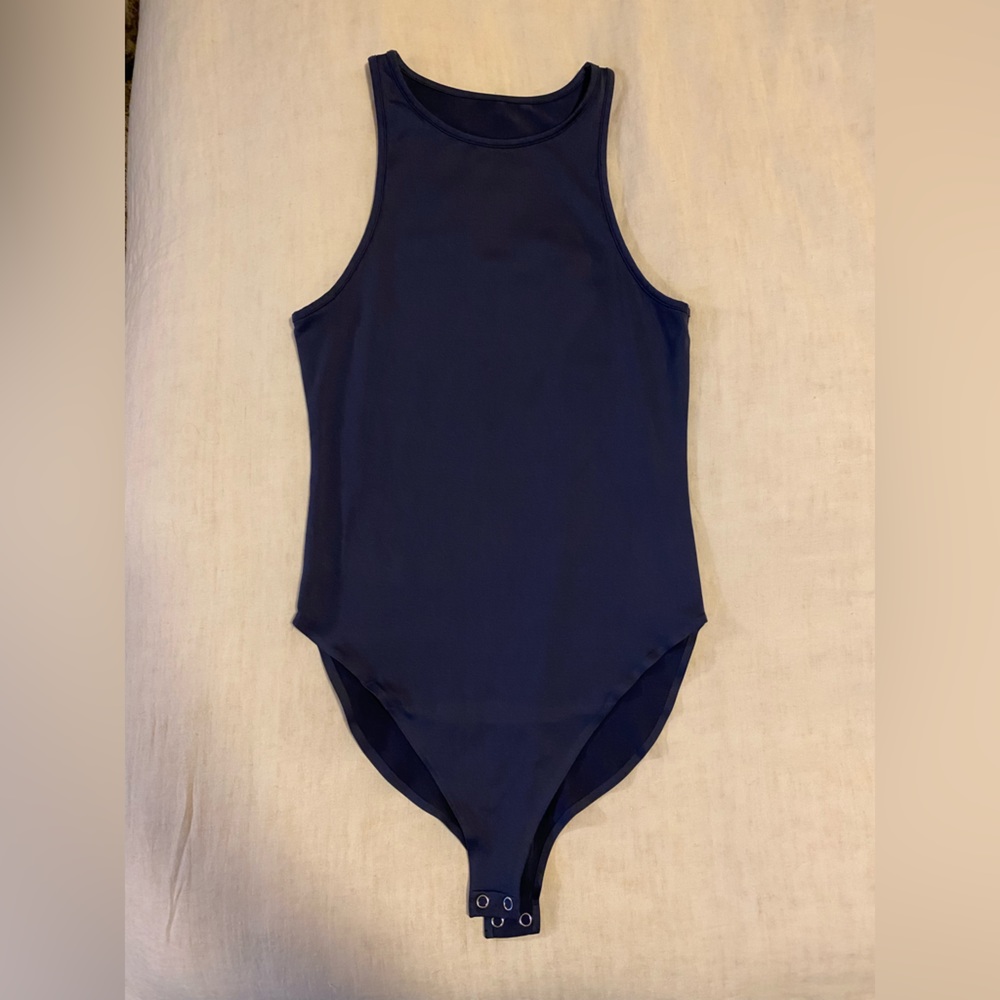 Girlfriend Collective Lily Bodysuit in Midnight